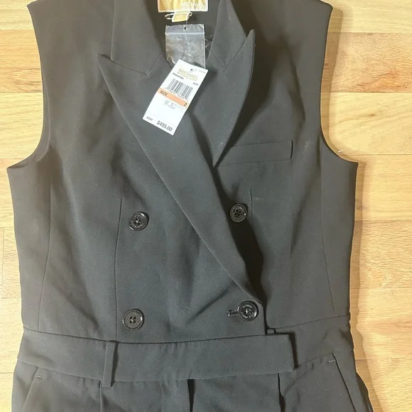 MICHAEL Michael Kors Black Sleeveless Jumpsuit - Picture 3 of 7